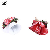 Metallist jõulukell koos vibukanepi köiega ripatsiga jõulupuu kaunistuste jaoks Moeaksessuaarid