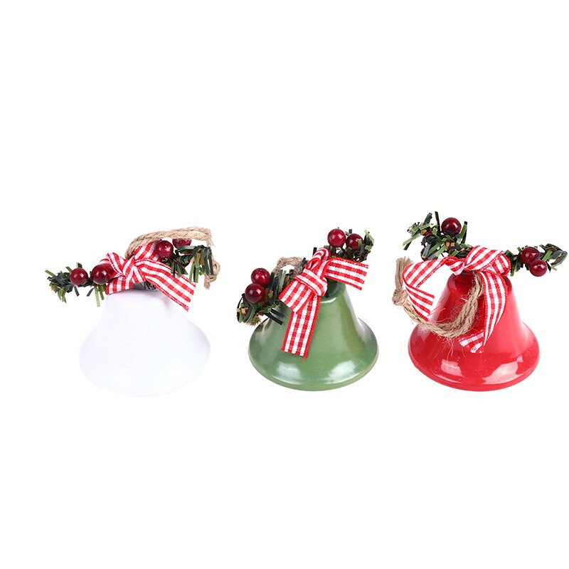 Metallist jõulukell koos vibukanepi köiega ripatsiga jõulupuu kaunistuste jaoks Moeaksessuaarid