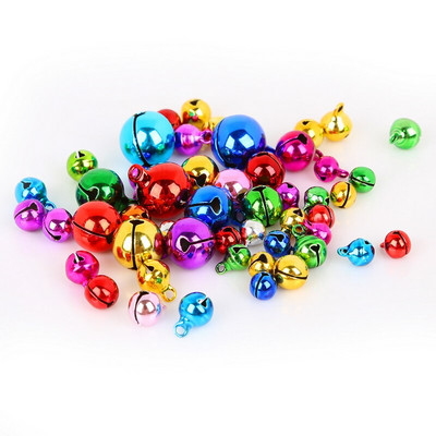 20-100 de bucăți 6/8/10/12/14mm auriu/așchiu/color mixt de cupru Jingle Bells pentru cadou de Crăciun, cadou, accesorii de artizanat