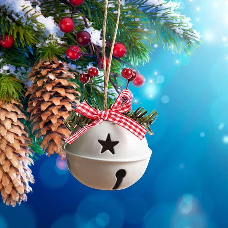 Clopoțel de Crăciun Ornament Clopot De Metal Pandantiv De Agățat De Pom Pentru Decorarea Casei Accesorii Moda
