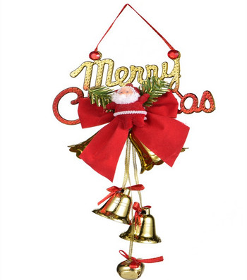 Коледна камбана Висулка за коледно дърво Дядо Коледа Камбанка Naviidad Gift Oranments Весела Коледа Декор за дома 2021 Честита Нова Година