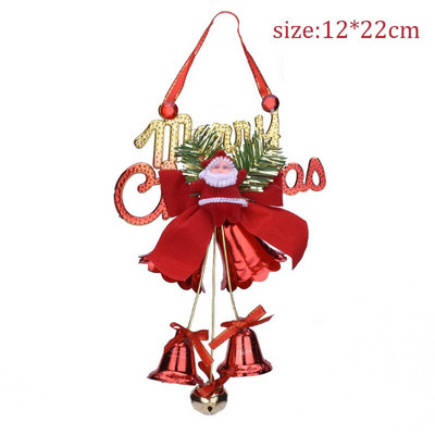 Božićno zvono Privjesak za božićno drvce Zvono Djeda Mraza Naviidad Poklon Ukrasi Sretan božićni dekor za dom 2021. Sretna Nova godina