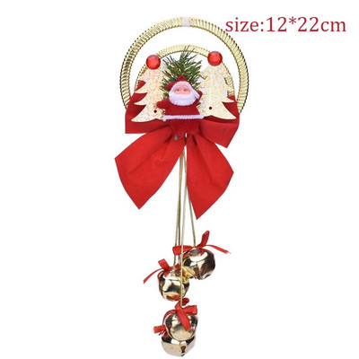 Božićno zvono Privjesak za božićno drvce Zvono Djeda Mraza Naviidad Poklon Ukrasi Sretan božićni dekor za dom 2021. Sretna Nova godina