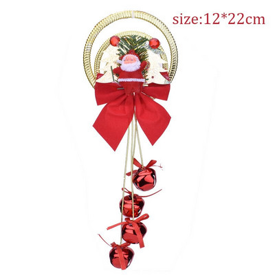 Božićno zvono Privjesak za božićno drvce Zvono Djeda Mraza Naviidad Poklon Ukrasi Sretan božićni dekor za dom 2021. Sretna Nova godina