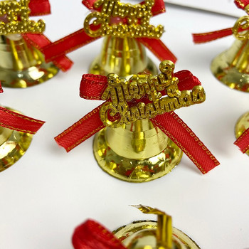 9 τεμ./συσκευασία Χριστουγεννιάτικες καμπάνες Χριστουγεννιάτικα στολίδια για χριστουγεννιάτικο δέντρο Πρωτοχρονιά Creative Gold Bells Δώρο Χριστουγεννιάτικα νέα μενταγιόν διακοσμητικά