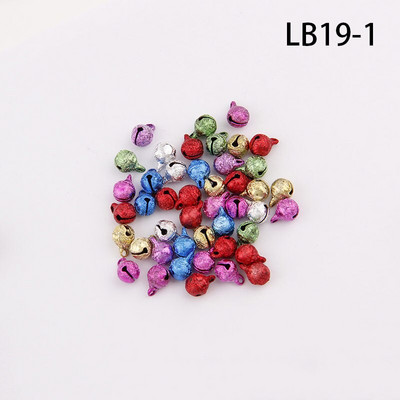 6-20 mm segavärvilised härmatisega kujundusega vaskkellad jõulukuuse kaunistamiseks meisterdamiseks käsitsi valmistatud aksessuaarid