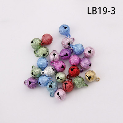 6-20 mm segavärvilised härmatisega kujundusega vaskkellad jõulukuuse kaunistamiseks meisterdamiseks käsitsi valmistatud aksessuaarid