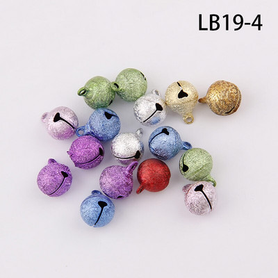 6-20 mm segavärvilised härmatisega kujundusega vaskkellad jõulukuuse kaunistamiseks meisterdamiseks käsitsi valmistatud aksessuaarid