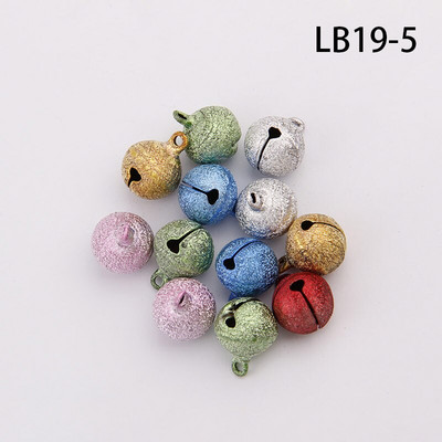 6-20 mm segavärvilised härmatisega kujundusega vaskkellad jõulukuuse kaunistamiseks meisterdamiseks käsitsi valmistatud aksessuaarid