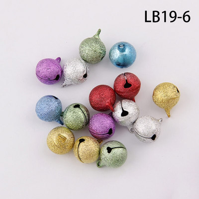 6-20 mm segavärvilised härmatisega kujundusega vaskkellad jõulukuuse kaunistamiseks meisterdamiseks käsitsi valmistatud aksessuaarid