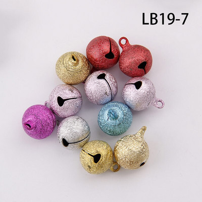 6-20 mm segavärvilised härmatisega kujundusega vaskkellad jõulukuuse kaunistamiseks meisterdamiseks käsitsi valmistatud aksessuaarid