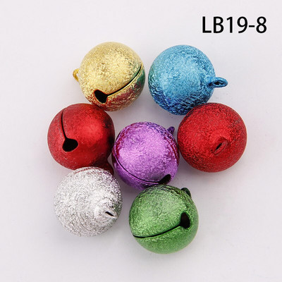 6-20 mm segavärvilised härmatisega kujundusega vaskkellad jõulukuuse kaunistamiseks meisterdamiseks käsitsi valmistatud aksessuaarid