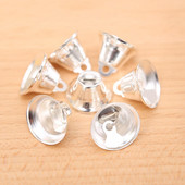 20 buc 17 mm auriu argint Jingle Bells Clopote mici din metal pentru meserii Ornamente de Crăciun Accesorii pentru decorarea casei