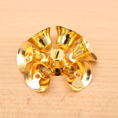 20 buc 17 mm auriu argint Jingle Bells Clopote mici din metal pentru meserii Ornamente de Crăciun Accesorii pentru decorarea casei