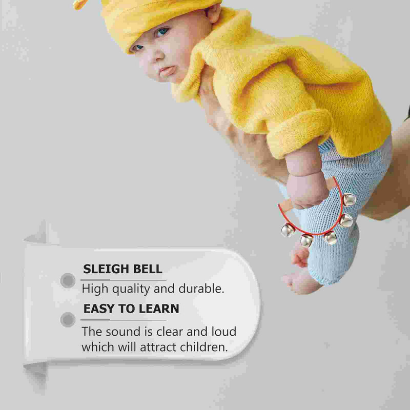 2 vnt. Rankiniai rogių varpai Mušamųjų instrumentų Vaikų rankiniai varpai su rankena