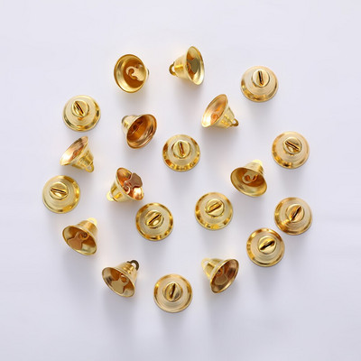 2cm Mini zlatno srebrno zvono zvončića Ukras za božićno drvce Viseće metalno zvono DIY Ručno izrađeno zvono Božićni rukotvorinski dodaci