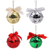 Ziemassvētku rotājumi no liela zvana sakausējuma Ziemassvētku eglītes zvani Kulons radošs Ziemassvētku dekors 2023. gada Jaunā gada dāvanas zvani