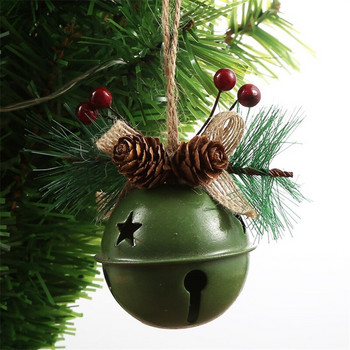Коледна украса Голяма камбана от сплав Коледна елха Камбани Висулка творчески Коледен декор 2023 Новогодишен подарък Jingle Bells