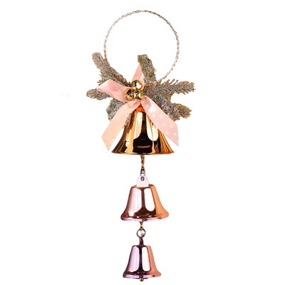 Kaunistuseks mõeldud jõulukellad Jõulukellade kamp vibudekoratiivsete rippuvate kaunistustega