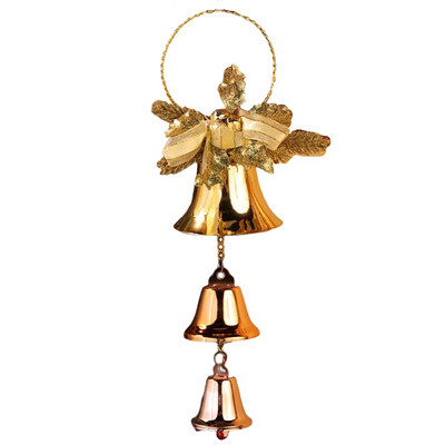 Kaunistuseks mõeldud jõulukellad Jõulukellade kamp vibudekoratiivsete rippuvate kaunistustega