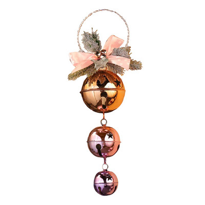 Kaunistuseks mõeldud jõulukellad Jõulukellade kamp vibudekoratiivsete rippuvate kaunistustega