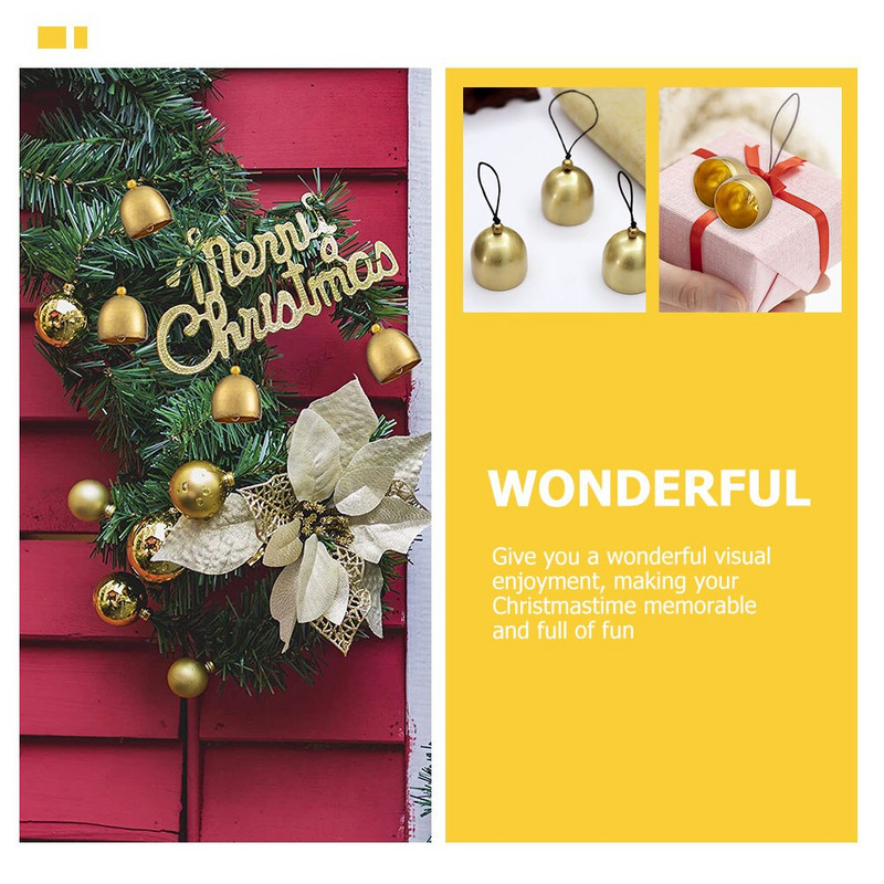 Clopoței Jingle Mini Metal Clopoțel de Crăciun Decorativ Vaca Rustic Vintage Ornament pentru Animale de companie Wind Artizanat Oaie Agățată Antrenament pentru copac