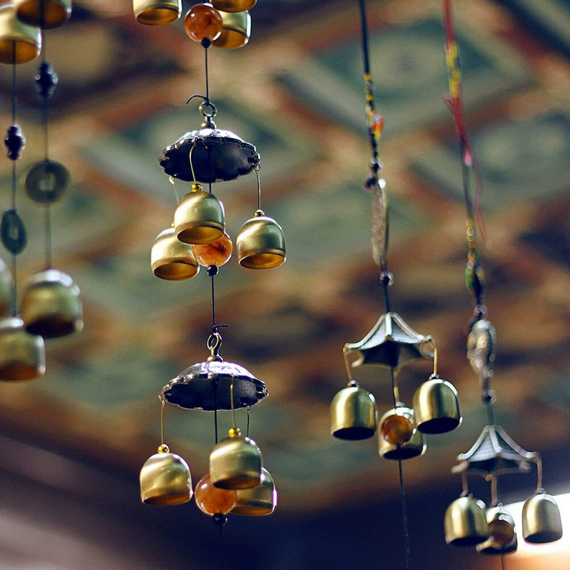 Clopoței Jingle Mini Metal Clopoțel de Crăciun Decorativ Vaca Rustic Vintage Ornament pentru Animale de companie Wind Artizanat Oaie Agățată Antrenament pentru copac