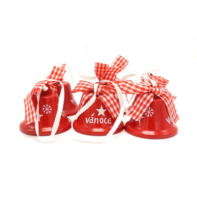 6buc clopoțel de Crăciun clopote de trompetă vopsea artizanală vopsită ornamente decorative pentru brad de Crăciun