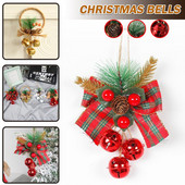 1kom crveno/zlatno/bijelo božićno zvono Ukrasi za bor bobice Zvončići Božićno drvce Viseća dekoracija Kućni ukras za blagdansku zabavu