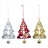 Kalėdų eglutės formos metalinis pakabukas Kalėdų eglutės varpelio kabantys papuošimai pakabukai Kūrybingi papuošalai Naujiesiems 2022 metams