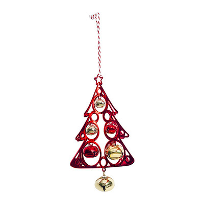 Kalėdų eglutės formos metalinis pakabukas Kalėdų eglutės varpelio kabantys papuošimai pakabukai Kūrybingi papuošalai Naujiesiems 2022 metams