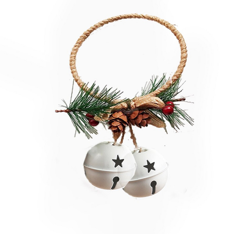 Božićni metalni zvončići Viseći privjesak Pentagram Vintage Dekoracije Ukrasi za božićno drvce Xmas Noel Party Rekviziti za uređenje doma