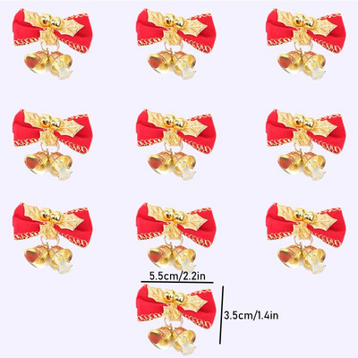10 buc. 2023 Decoratiuni de Crăciun Arc Clopot Cadou de Crăciun Pom de Crăciun Agățat Ghirlanda Accesorii Artizanat de Crăciun Clopot