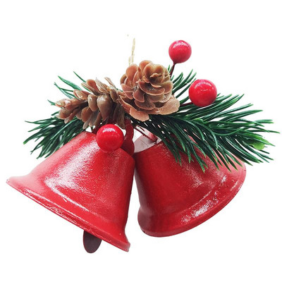 Clopote de Crăciun Clopote decorative Clopote artizanale Jingle Bells Ornament pentru brad de Crăciun Clopote din metal pentru decor de Crăciun