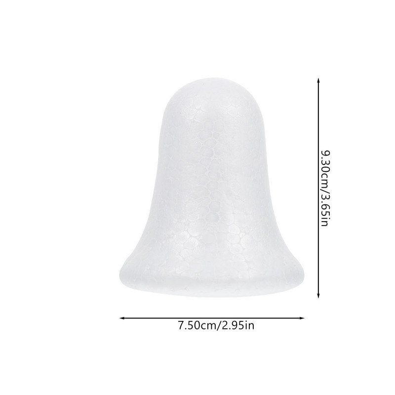 Clopoței de copac de Crăciun Agățați pandantiv Artizanat Diy Styrofoam Xmasfor White Craftsshape Jingle Ornaments Ornament Decoration