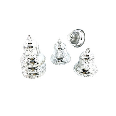 6 buc. Mini clopoțel auriu, argintiu, pentru pom de Crăciun, clopoței agățat, bricolaj, lucrat manual în S, pandantiv de Crăciun, decor de Crăciun