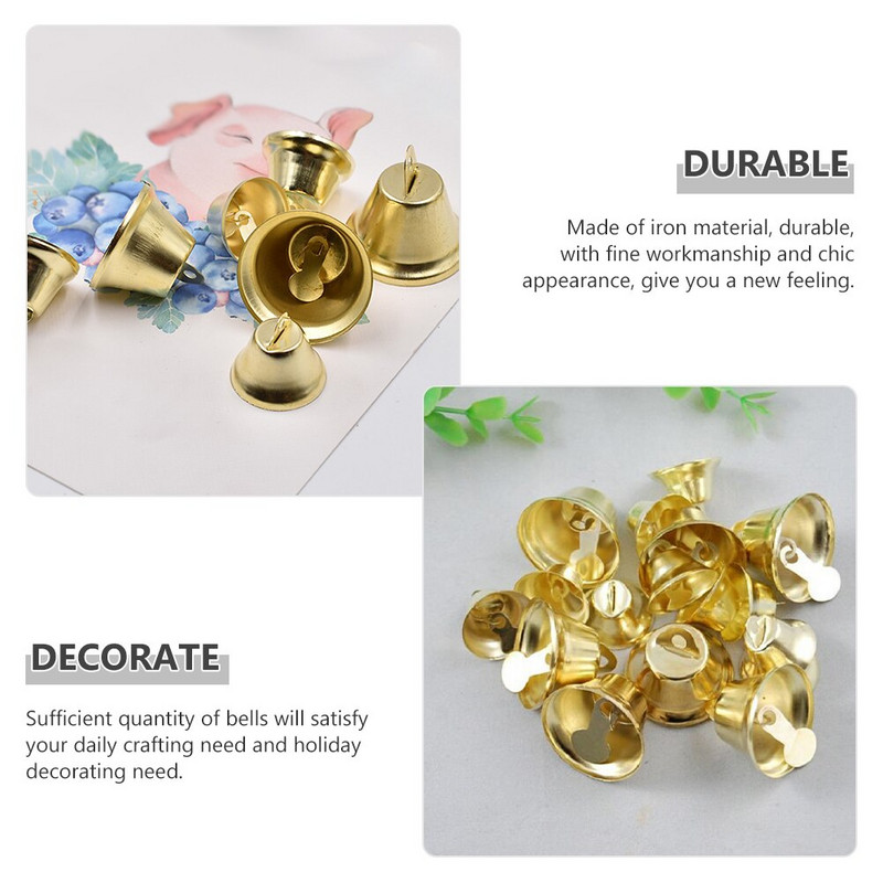 Zvončići zvončići Božićni mini zlatni rukotvorini Svadbeni ukrasi Mali mesingani veliki hrđavi ukrasi Zvono Liberty Service