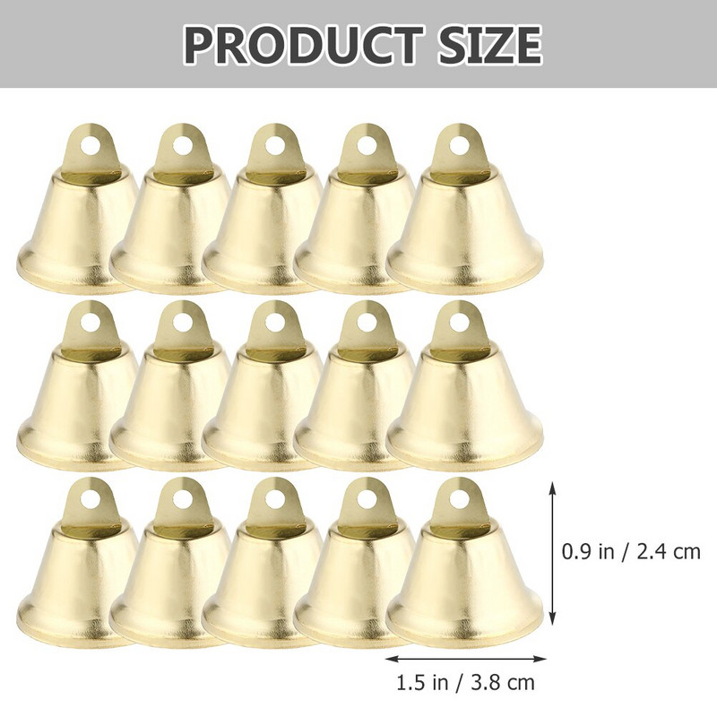 Zvončići zvončići Božićni mini zlatni rukotvorini Svadbeni ukrasi Mali mesingani veliki hrđavi ukrasi Zvono Liberty Service