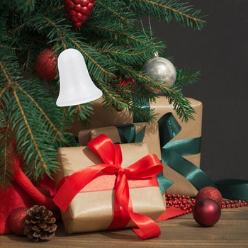 Коледна камбана Дърво Камбани Висящи висулки Занаяти Направи си сам Коледа от стиропор за бяла форма на занаяти Дрънкащи орнаменти Орнамент Декорация