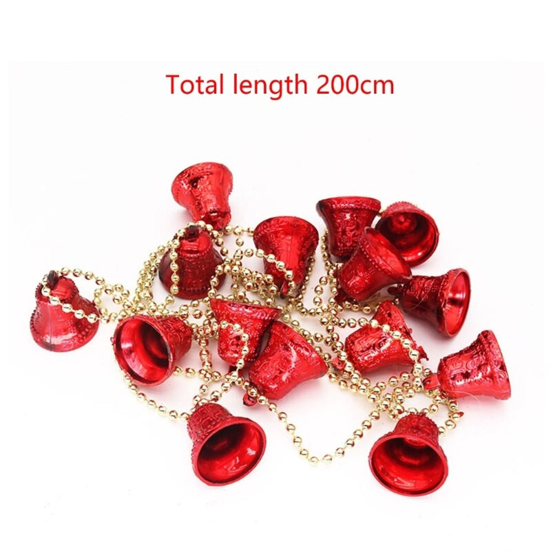 P82E Fairy Christmas Jingle Bells String for Christmas Wedding Party Decorations Christmas String Jingle Bells Home Decor