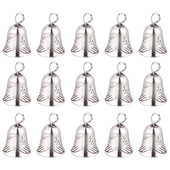 Bells Bell Jinglesilver Jõulukäsitöö Amuletid Puukaunistused Karjatamine Pühade Ripats Kaunistused Kelk Vintage Mini