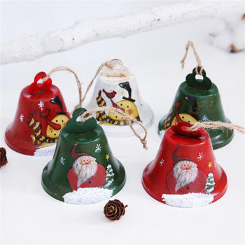 Коледна голяма камбана Желязно конопено въже Висулка Коледно дърво Висящи консумативи Фестивални модни орнаменти Аксесоари