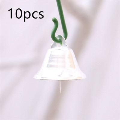 Accesorii de bricolaj de 2 cm 10 buc. mini clopote de metal suspendate nunta de argint aur lucrate manual pentru brad de Crăciun ornamente de clopoțel Artizanat de Crăciun