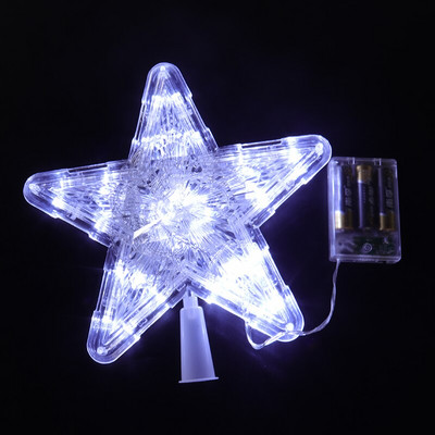 9 collu LED apgaismota zvaigznes formas Ziemassvētku eglītes galotne iedegta Zvaigzne Ziemassvētku eglītes galotne Navidad Ziemassvētku mājas dekorēšana