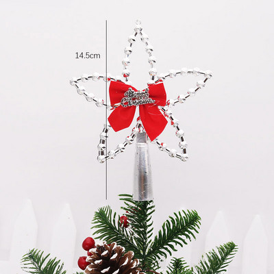 2021. gada Ziemassvētku eglītes augšdaļa, dobu zvaigžņu ornaments, Ziemassvētku rotājums mājām, Jaunais gads — 2022. gada Ziemassvētku dāvanas Navidad Natal dekors