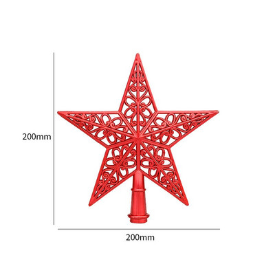 2021. gada Ziemassvētku eglītes augšdaļa, dobu zvaigžņu ornaments, Ziemassvētku rotājums mājām, Jaunais gads — 2022. gada Ziemassvētku dāvanas Navidad Natal dekors