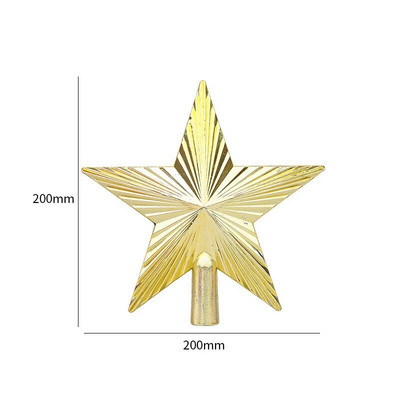2021. gada Ziemassvētku eglītes augšdaļa, dobu zvaigžņu ornaments, Ziemassvētku rotājums mājām, Jaunais gads — 2022. gada Ziemassvētku dāvanas Navidad Natal dekors
