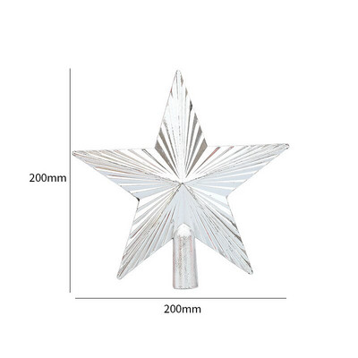 2021. gada Ziemassvētku eglītes augšdaļa, dobu zvaigžņu ornaments, Ziemassvētku rotājums mājām, Jaunais gads — 2022. gada Ziemassvētku dāvanas Navidad Natal dekors