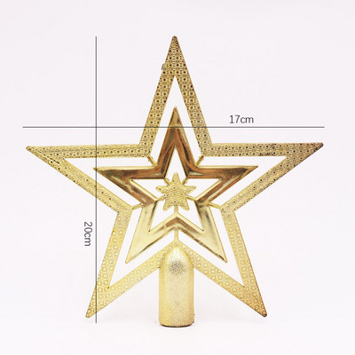 2021. gada Ziemassvētku eglītes augšdaļa, dobu zvaigžņu ornaments, Ziemassvētku rotājums mājām, Jaunais gads — 2022. gada Ziemassvētku dāvanas Navidad Natal dekors