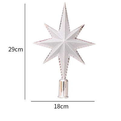 2021. gada Ziemassvētku eglītes augšdaļa, dobu zvaigžņu ornaments, Ziemassvētku rotājums mājām, Jaunais gads — 2022. gada Ziemassvētku dāvanas Navidad Natal dekors